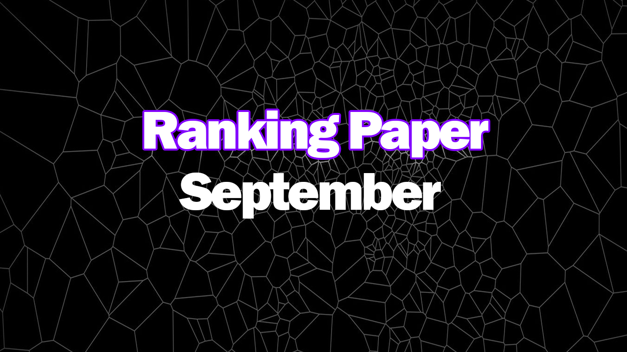 Ranking Papers September Month
